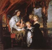 Peter Paul Rubens Deborah Kip Sir Balthasar Gerbiers wife, and her children Spain oil painting artist